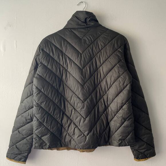 Scotch & Soda Olive Green / Mustard Puffer Jacket w/ Button Details -  Size S - Picture 4 of 13